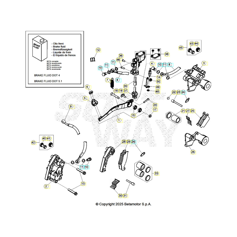Beta RR200 26 Bremsen Ersatzteile Beta RR200 26 Bremsen Ersatzteile