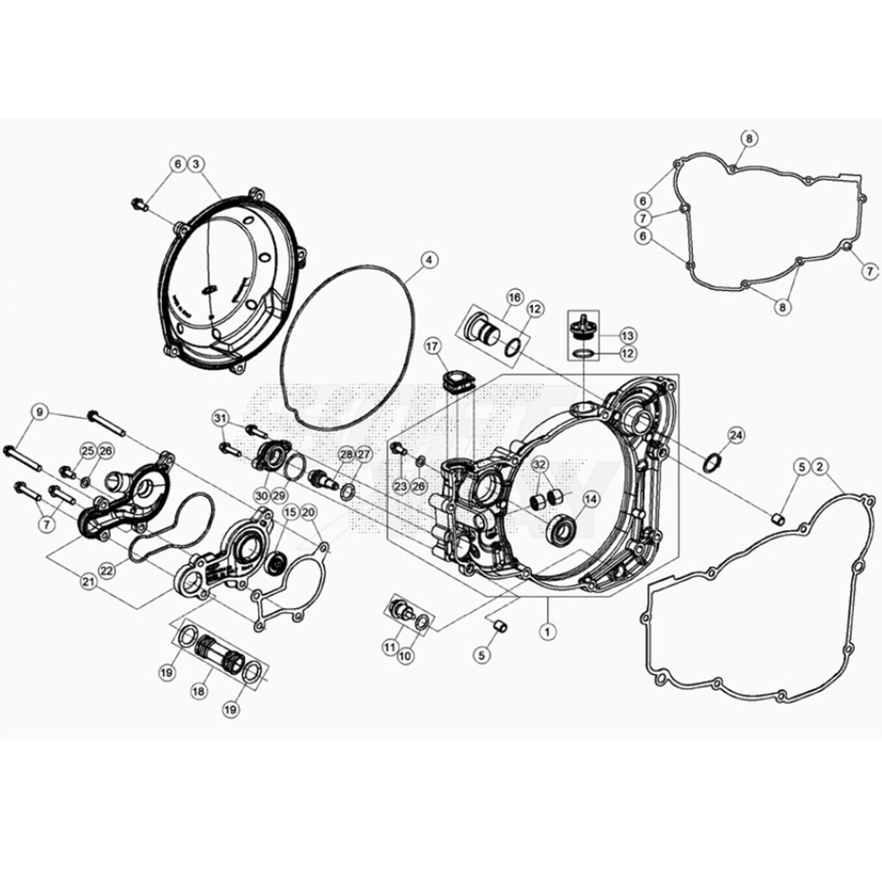 Beta RR300 23 Motorgehäuse 2 Ersatzteile