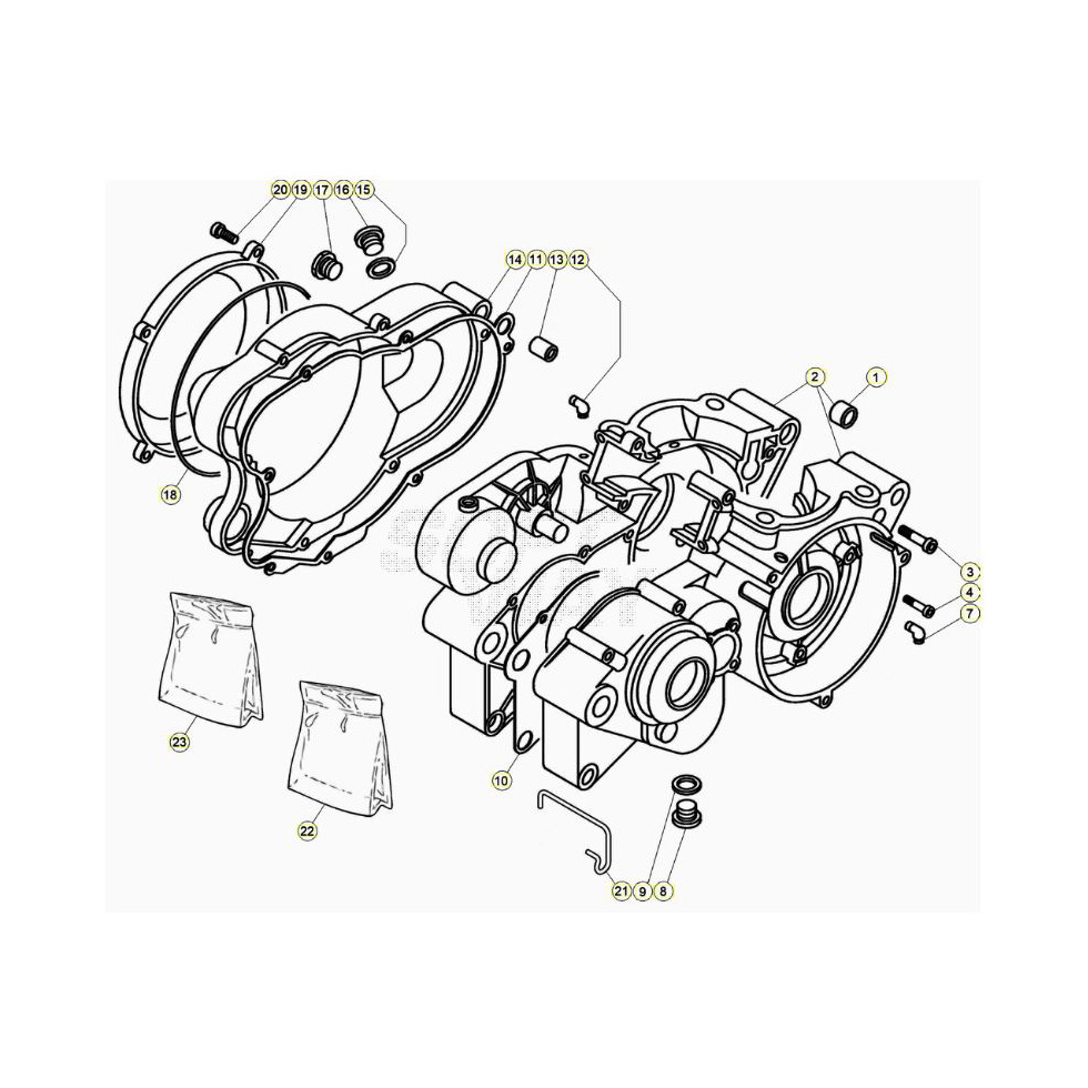 Beta EVO125 20 Motorgehäuse Ersatzteile Beta EVO125 20 Motorgehäuse Ersatzteile