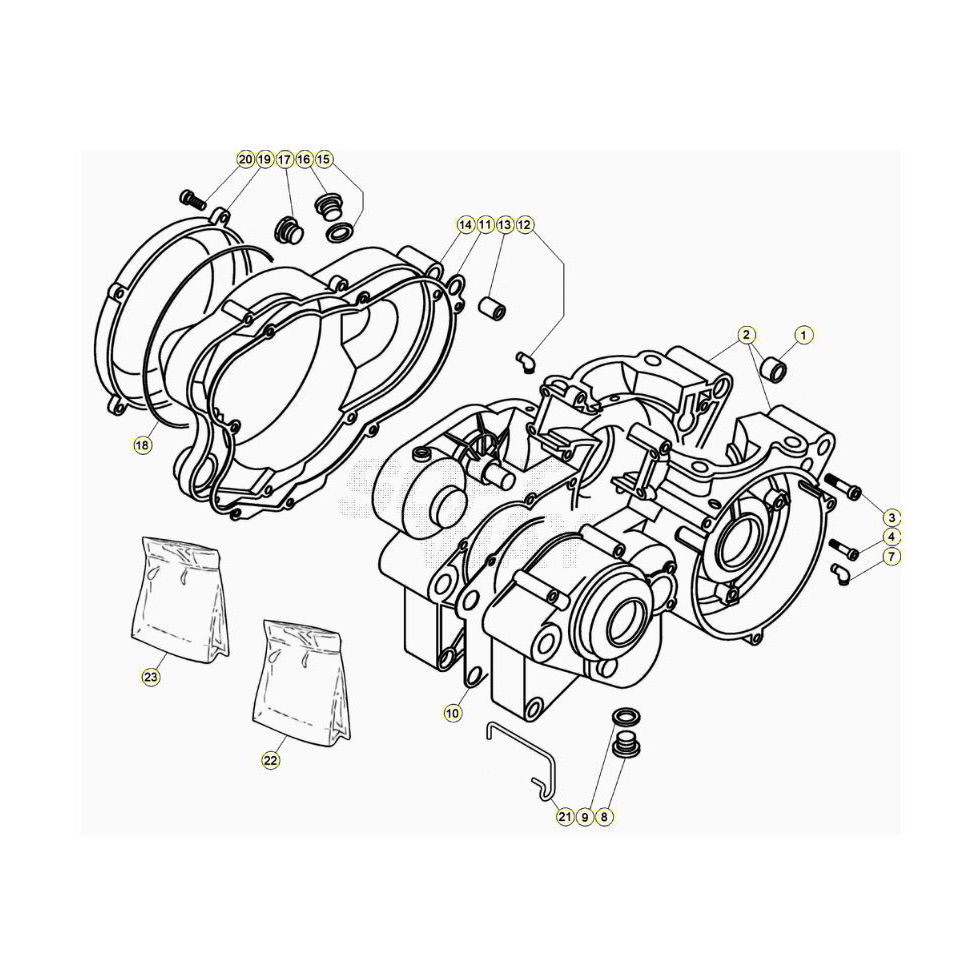Beta EVO300 SS 20 Motorgehäuse Ersatzteile