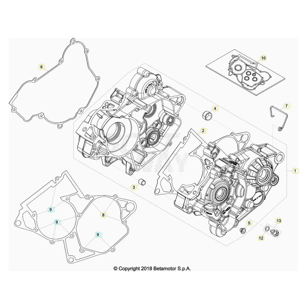 Beta RR200 20 Motorgehäuse 1 Ersatzteile