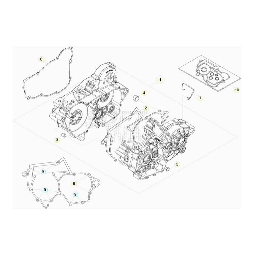 Beta RR250 19 Motorgehäuse 1 Ersatzteile