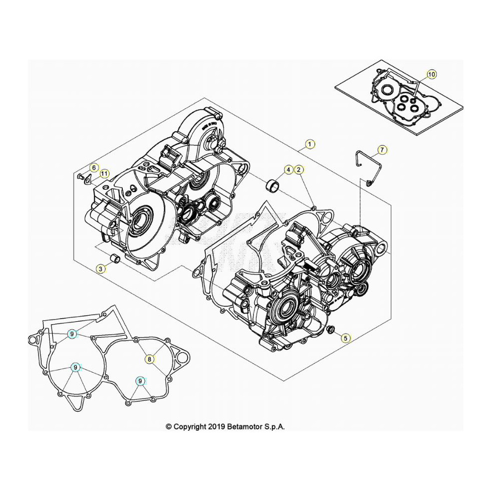 Beta RR300 23 Motorgehäuse 1 Ersatzteile