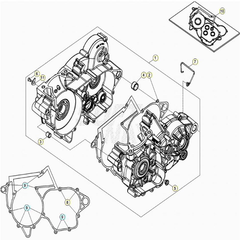 Beta RR300 20 Motorgehäuse 1 Ersatzteile