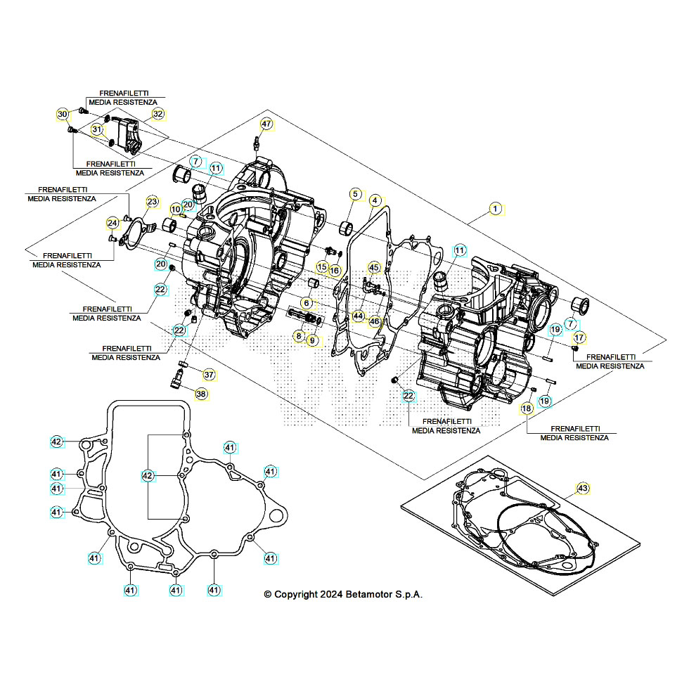 Beta RR350 26 Motorgehäuse 1 Ersatzteile Beta RR350 26 Motorgehäuse 1 Ersatzteile
