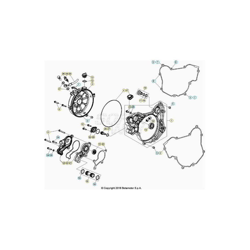 Beta RR200RC 25 Motorgehäuse 2 Ersatzteile