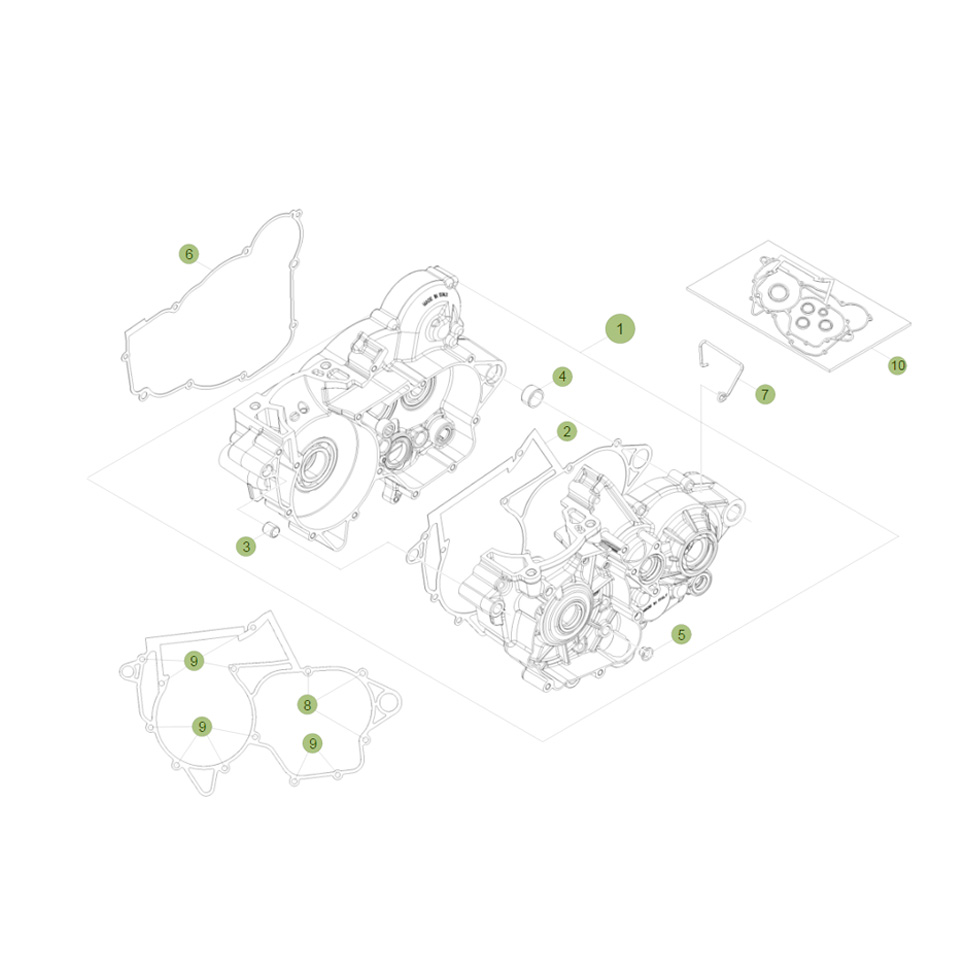 Beta RR250 16 Motorgehäuse 1 Ersatzteile Beta RR250 16 Motorgehäuse 1 Ersatzteile