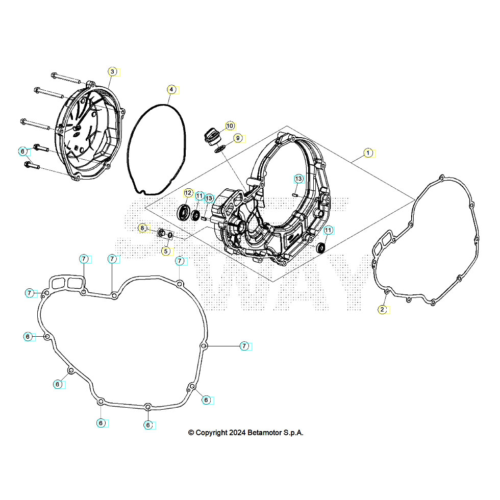 Beta RR390 26 Motorgehäuse 2 Ersatzteile