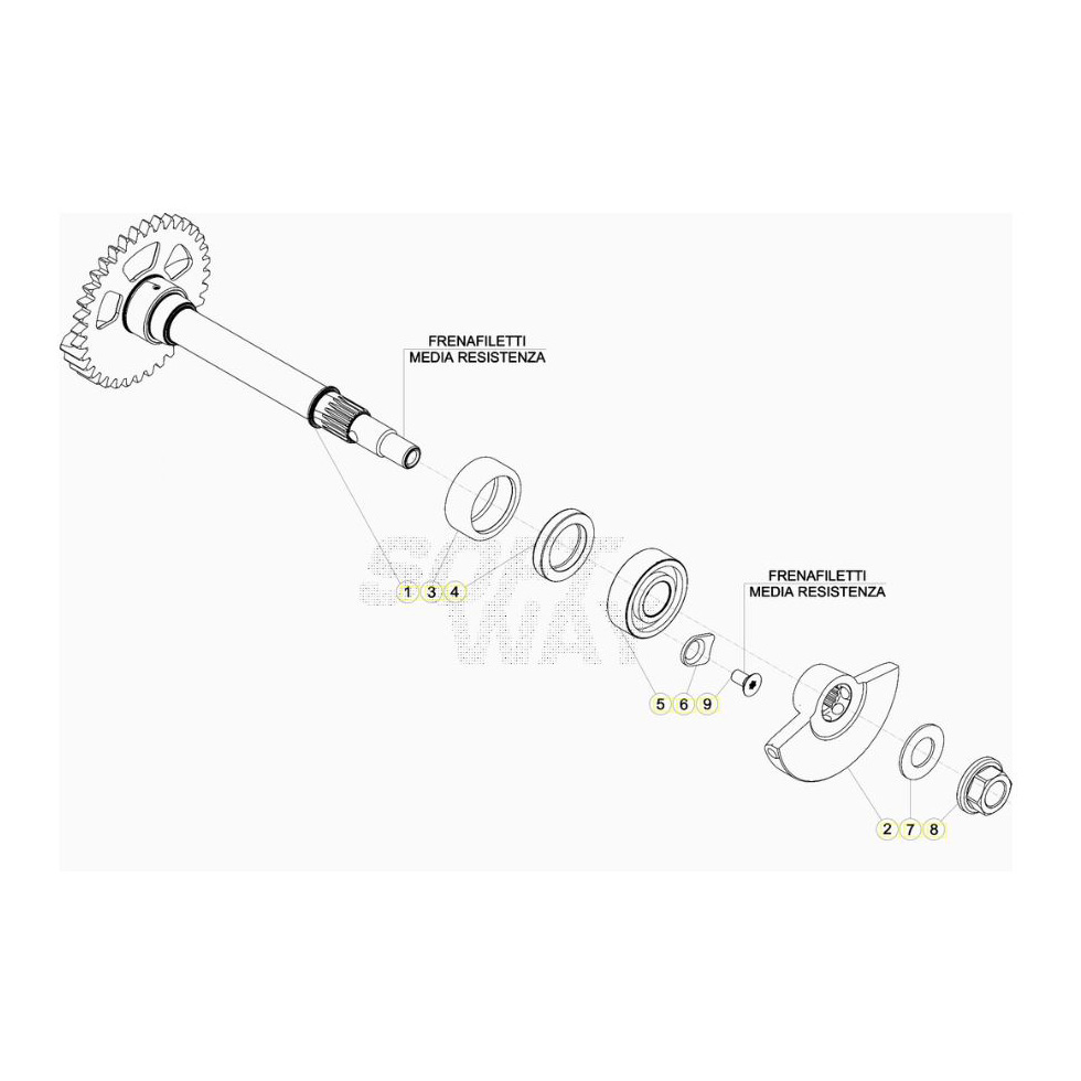 Beta RR390 20 Kurbelwelle/Kolben/Ausgleichswelle 1 Ersatzteile