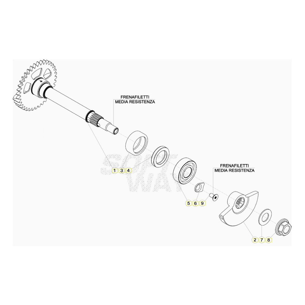 Beta RR480 24 Kurbelwelle/Kolben/Ausgleichswelle 1 Ersatzteile Beta RR480 24 Kurbelwelle/Kolben/Ausgleichswelle 1 Ersatzteile