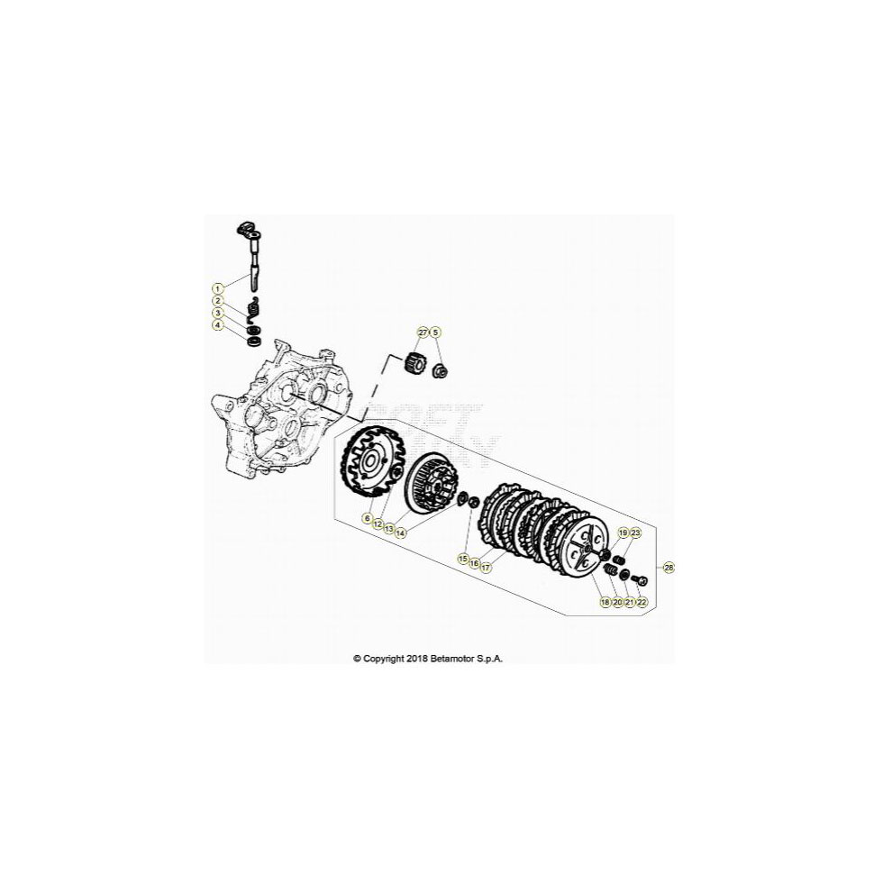 Beta RR50RC 20 Primärtrieb/Kupplung Ersatzteile