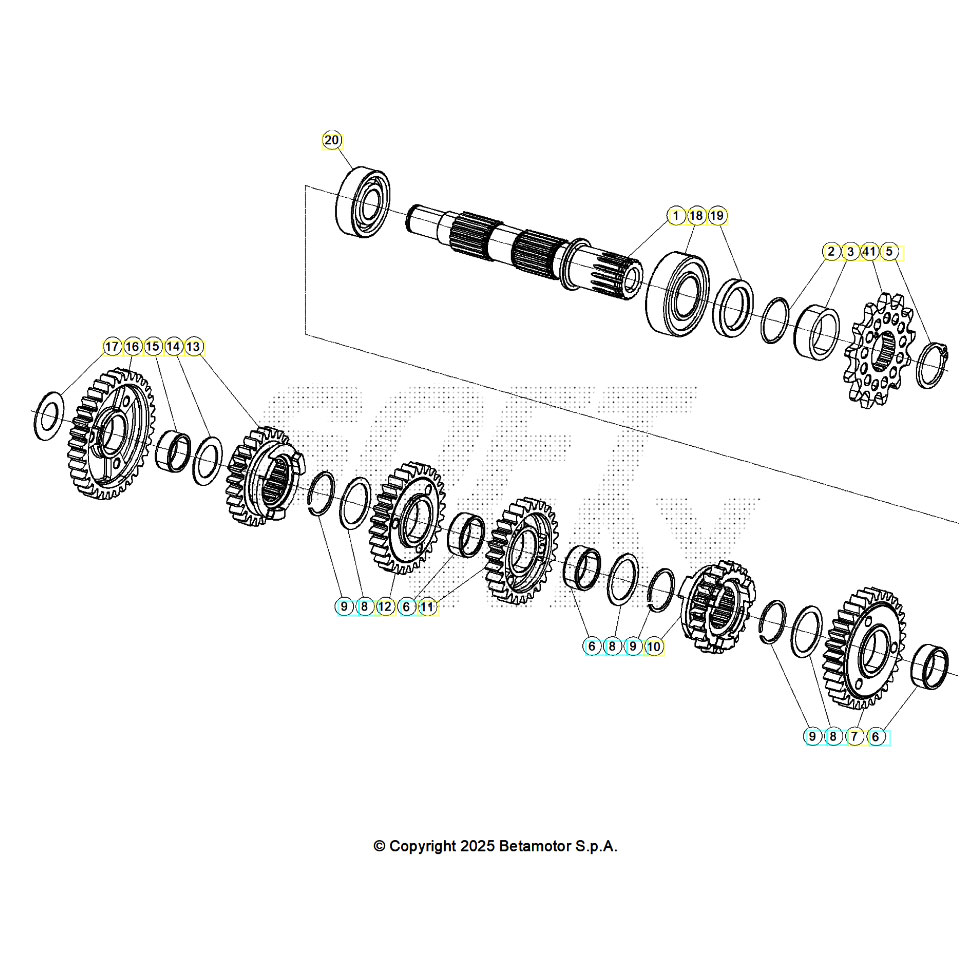 Beta RR200 26 Getriebe 2 Ersatzteile Beta RR200 26 Getriebe 2 Ersatzteile