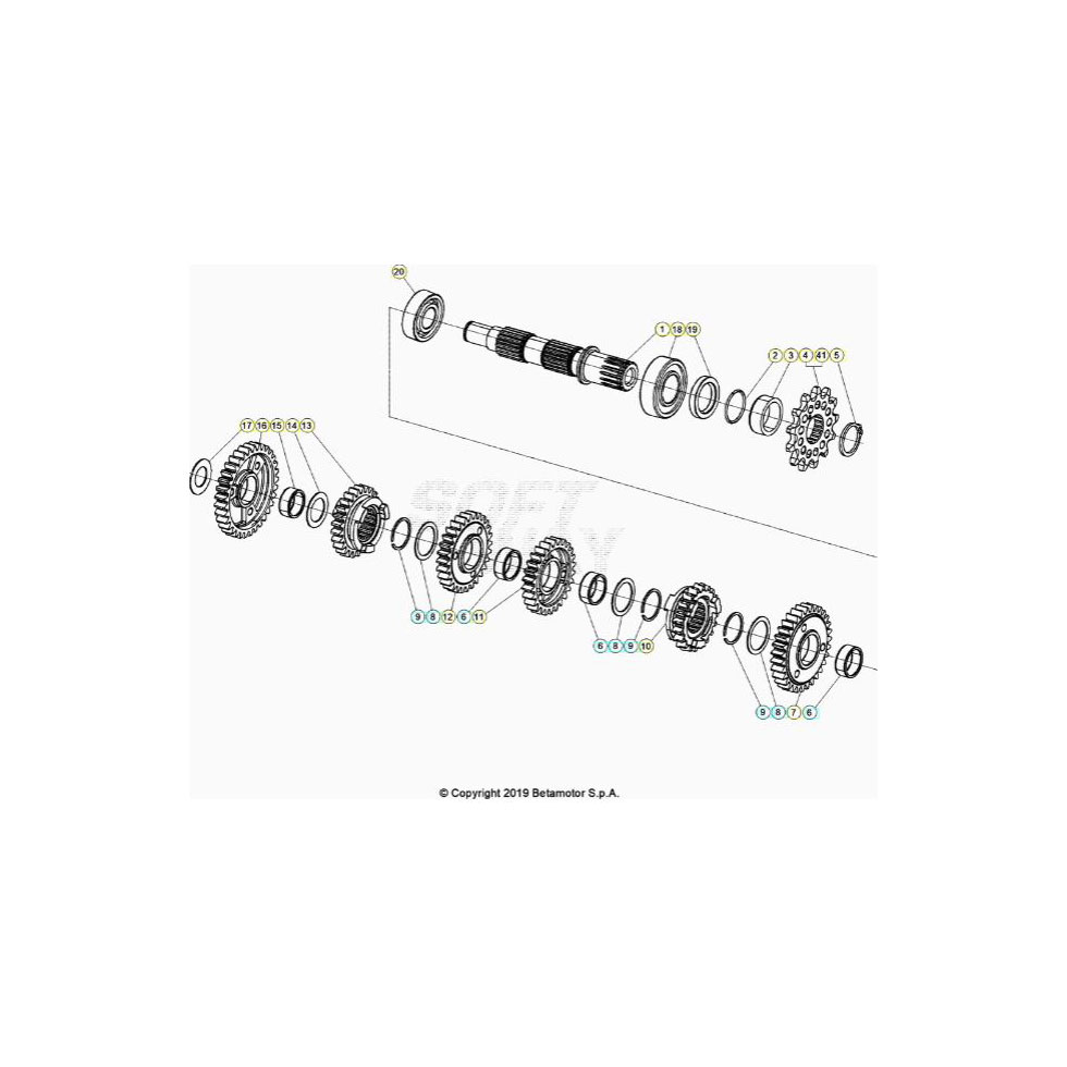 Beta RR200RC 21 Getriebe 2 Ersatzteile