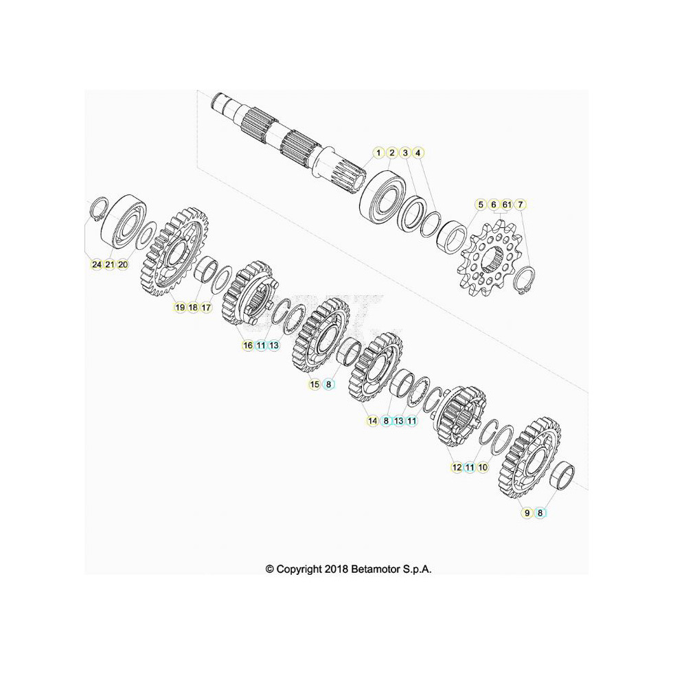 Beta RR300 24 Getriebe 2 Ersatzteile