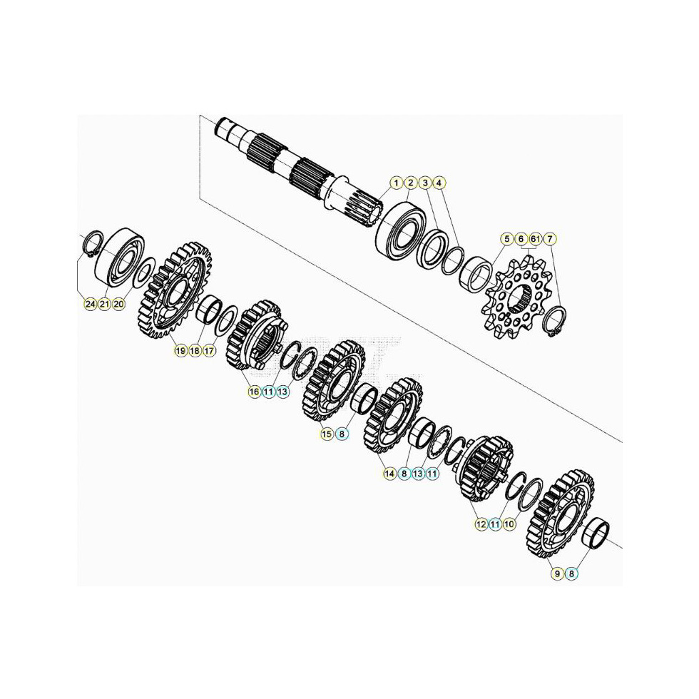 Beta RR300RC 25 Getriebe 2 Ersatzteile