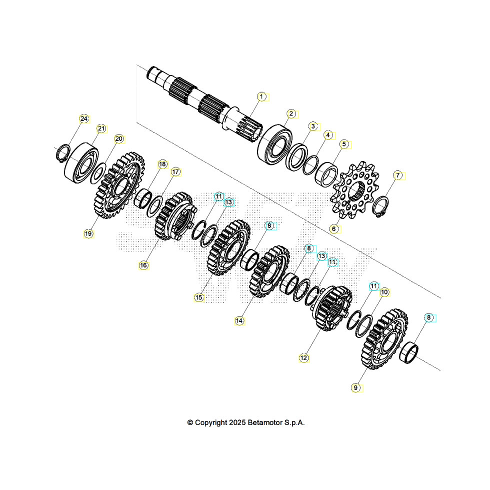 Beta RR300RC 26 Getriebe 2 Ersatzteile