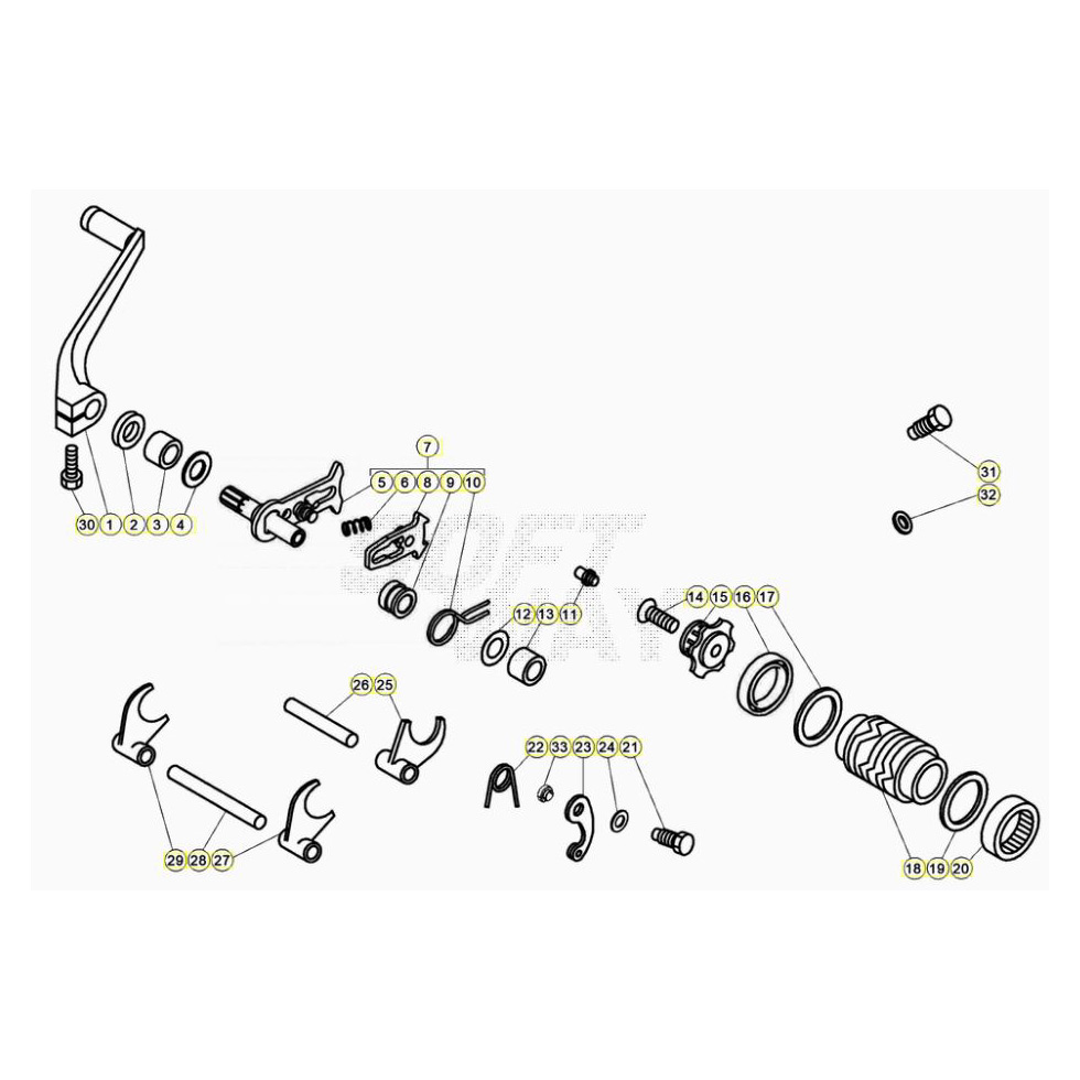 Beta EVO300 2T 24 Schaltung Ersatzteile