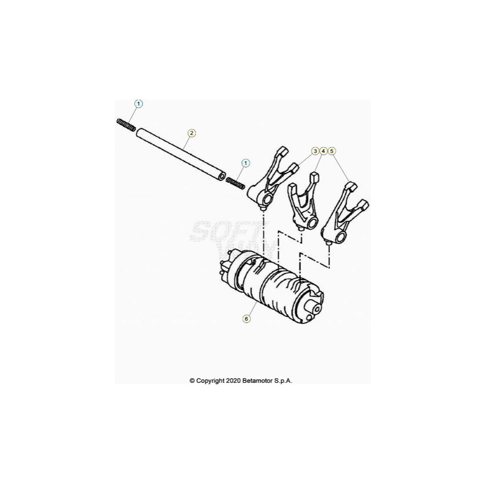 Beta RR125 LC 20 Schaltung 1 Ersatzteile