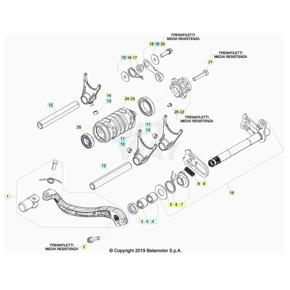 Beta RR300 21 Schaltung Ersatzteile