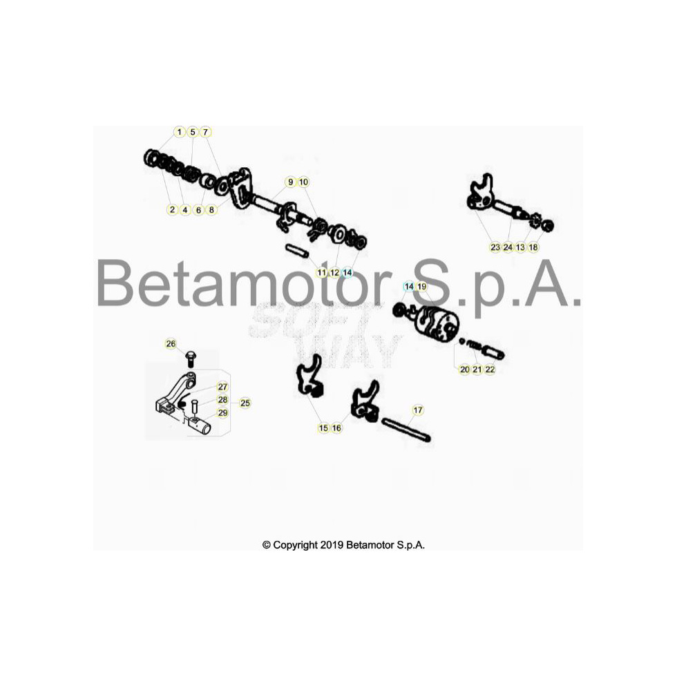 Beta RR50 19 Schaltung Ersatzteile