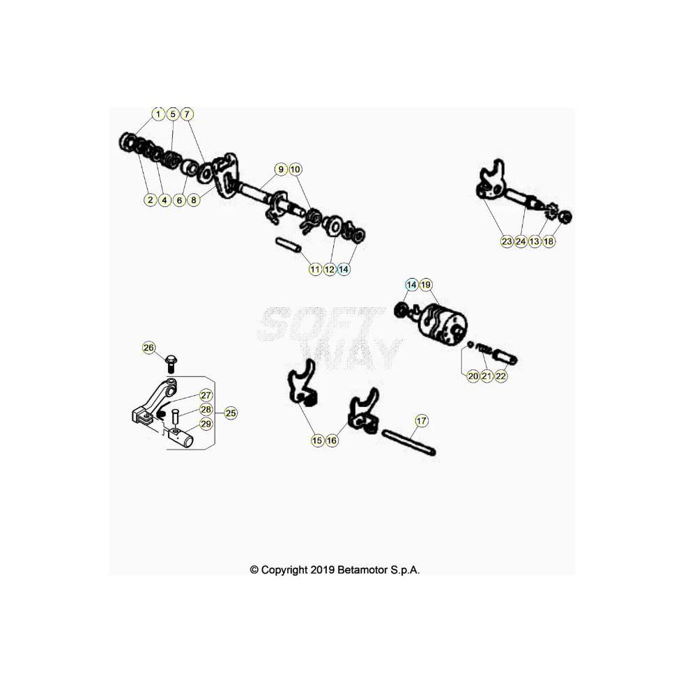 Beta RR50 Street 20 Schaltung Ersatzteile Beta RR50 Street 20 Schaltung Ersatzteile