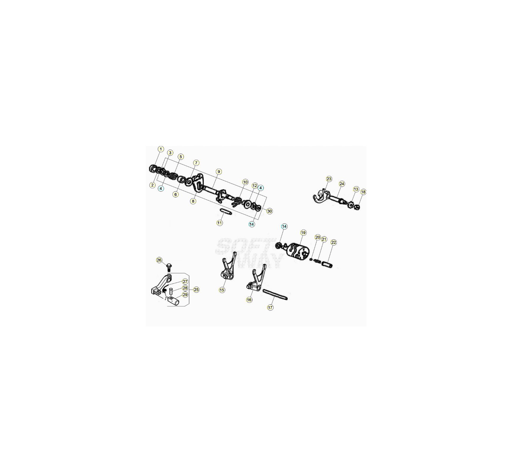 Beta RR50 Street Sport 21 Schaltung Ersatzteile