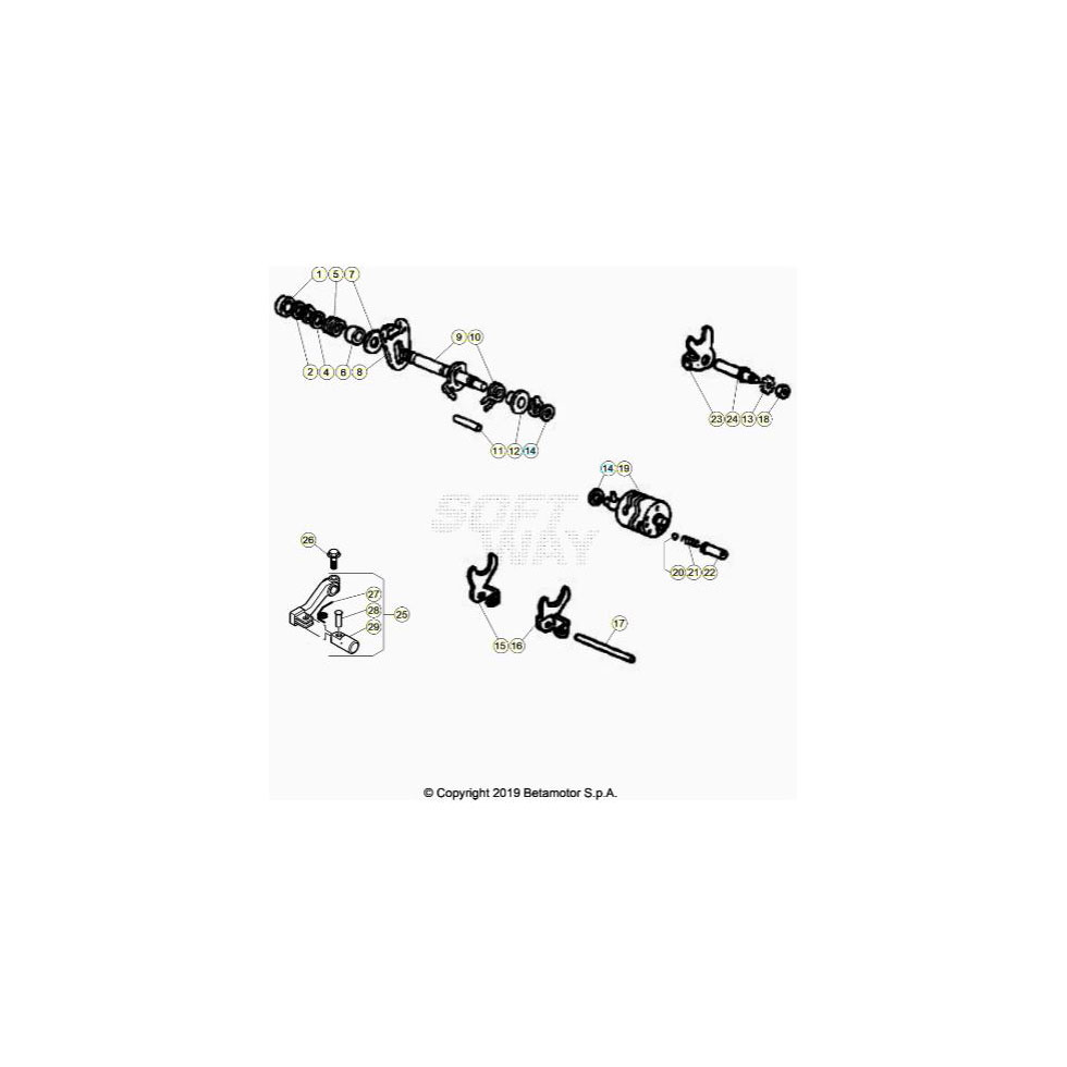 Beta RR50RC 20 Schaltung Ersatzteile