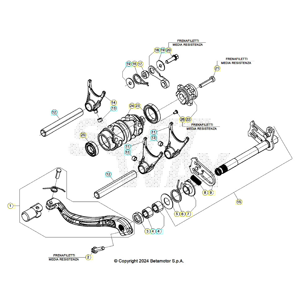 Beta RX300 25 Schaltung Ersatzteile