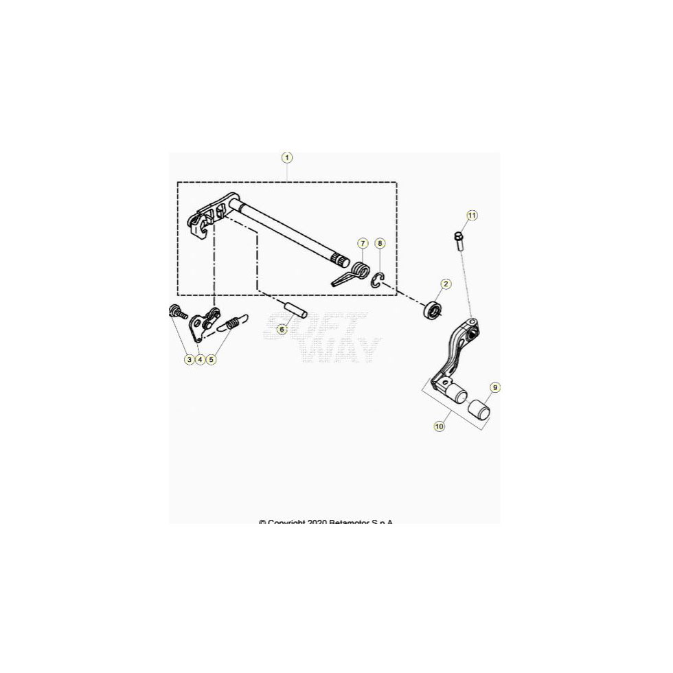 Beta RR125 LC 20 Schaltung 2 Ersatzteile Beta RR125 LC 20 Schaltung 2 Ersatzteile