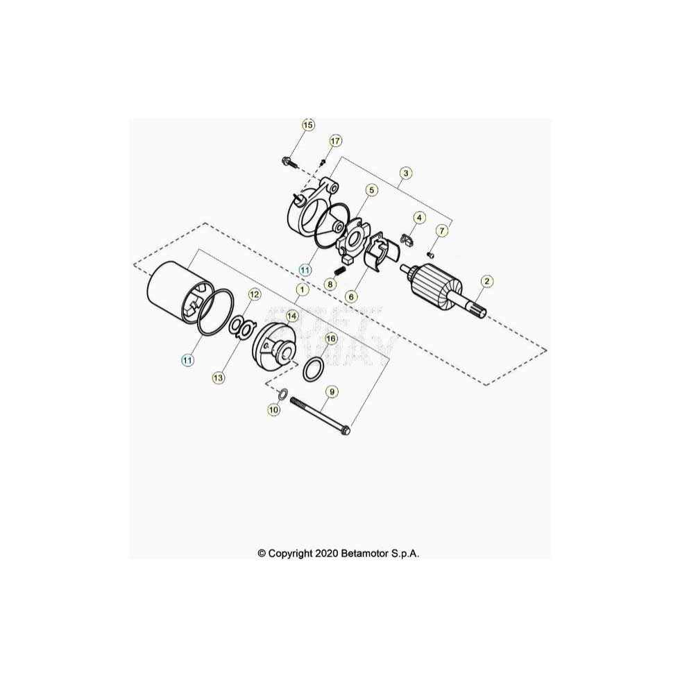 Beta Alp 200 21 Elektrostarter 1 Ersatzteile