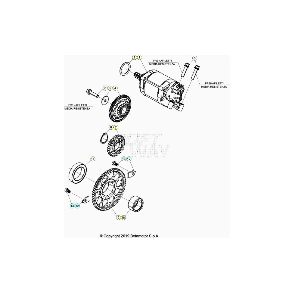 Beta RR390 23 Elektrostarter Ersatzteile