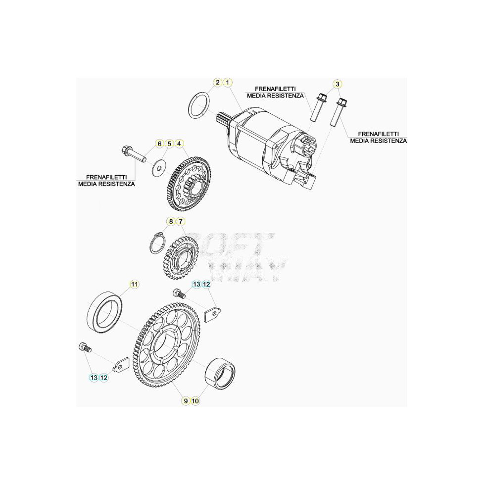 Beta RR480 24 Elektrostarter Ersatzteile