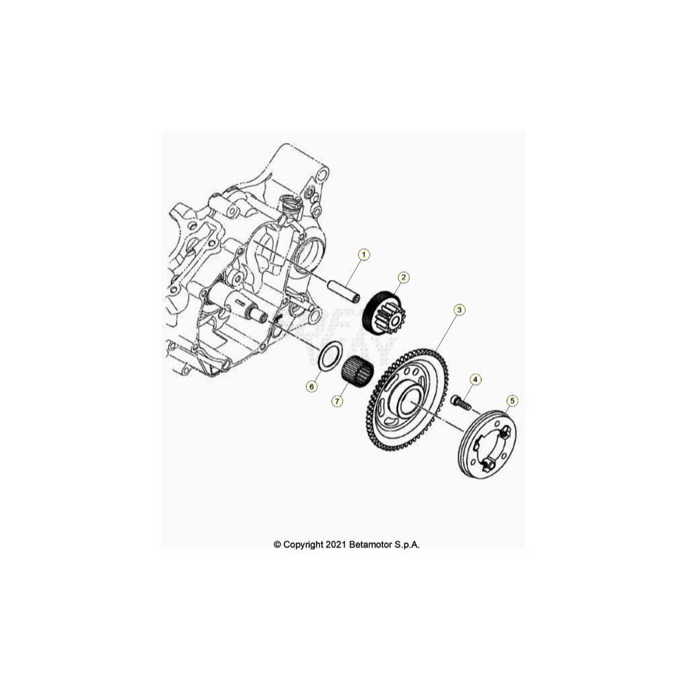Beta RR125 LC 21 Elektrostarter 2 Ersatzteile
