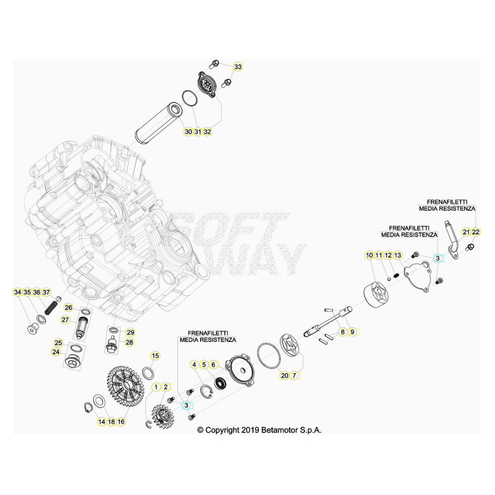 Beta RR390 20 Schmiersystem Ersatzteile