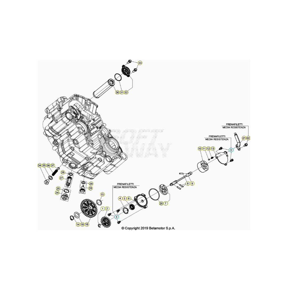 Beta RR430RC 20 4T Schmiersystem Ersatzteile Beta RR430RC 20 4T Schmiersystem Ersatzteile
