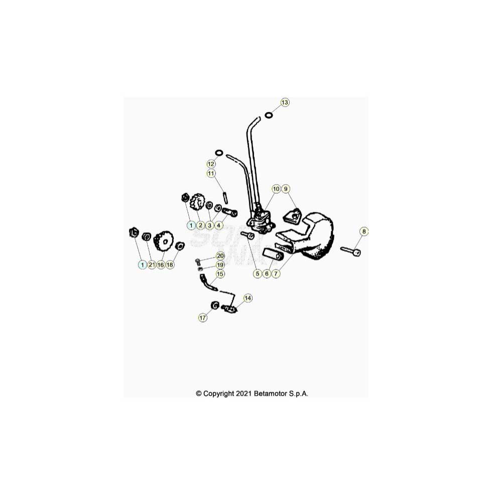 Beta RR50 Street Sport 21 Schmiersystem Ersatzteile