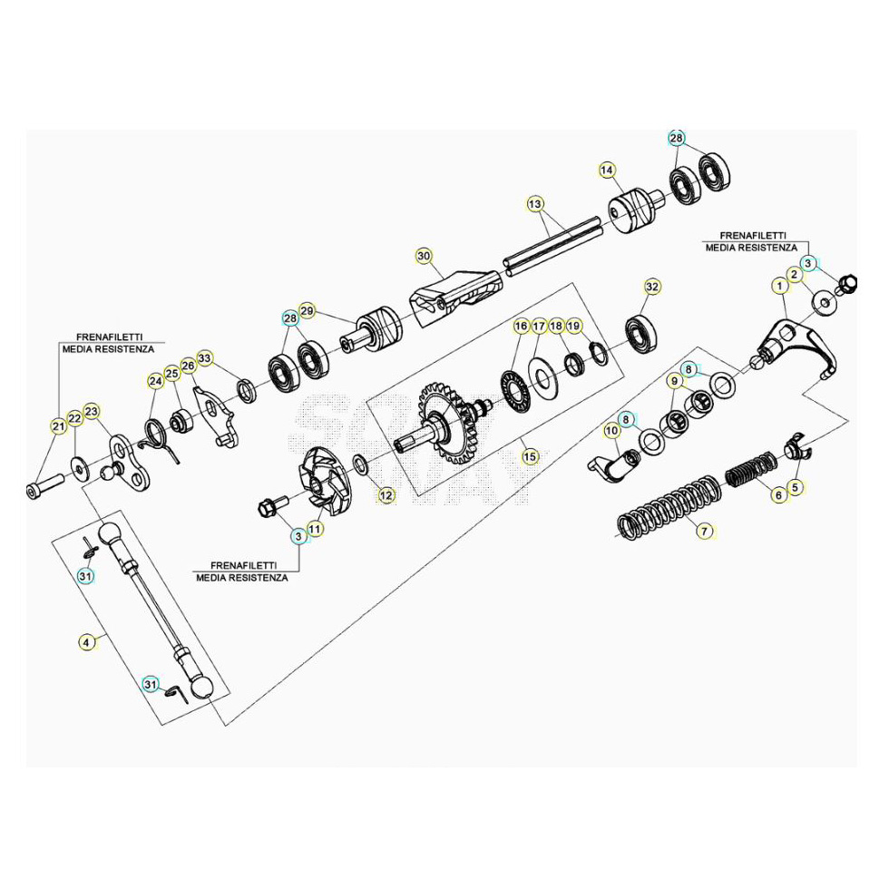Beta RR125RC 20 Kühlsystem Ersatzteile