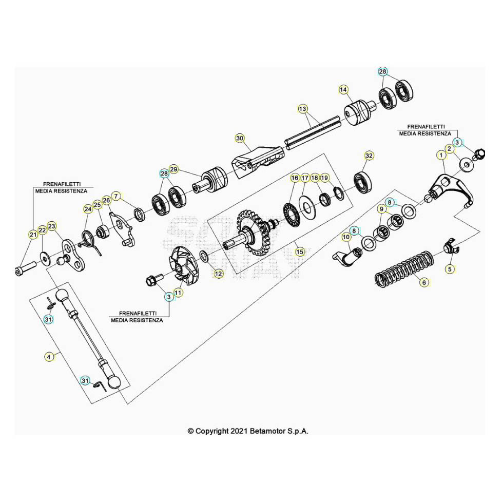Beta RR200RC 25 Kühlsystem Ersatzteile Beta RR200RC 25 Kühlsystem Ersatzteile