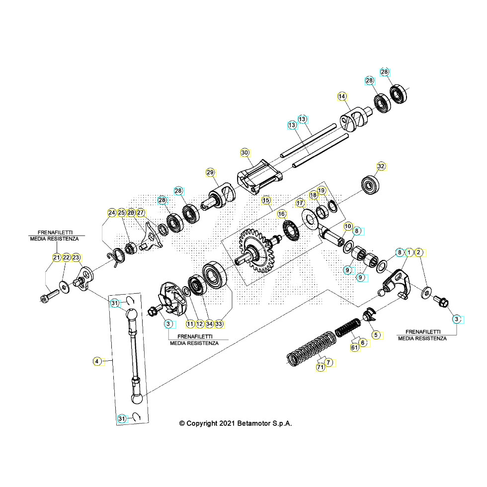 Beta RR300RC 25 Kühlsystem Ersatzteile