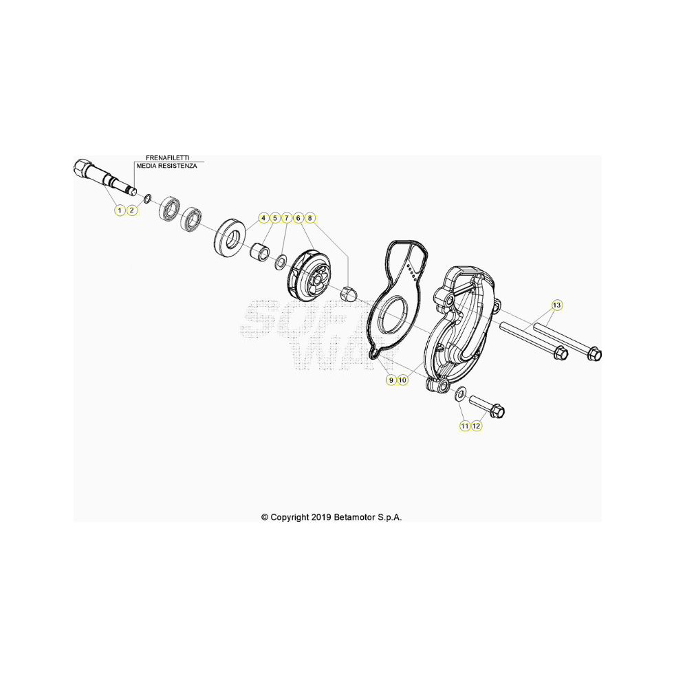Beta RR350RC 24 4T Kühlsystem Ersatzteile Beta RR350RC 24 4T Kühlsystem Ersatzteile