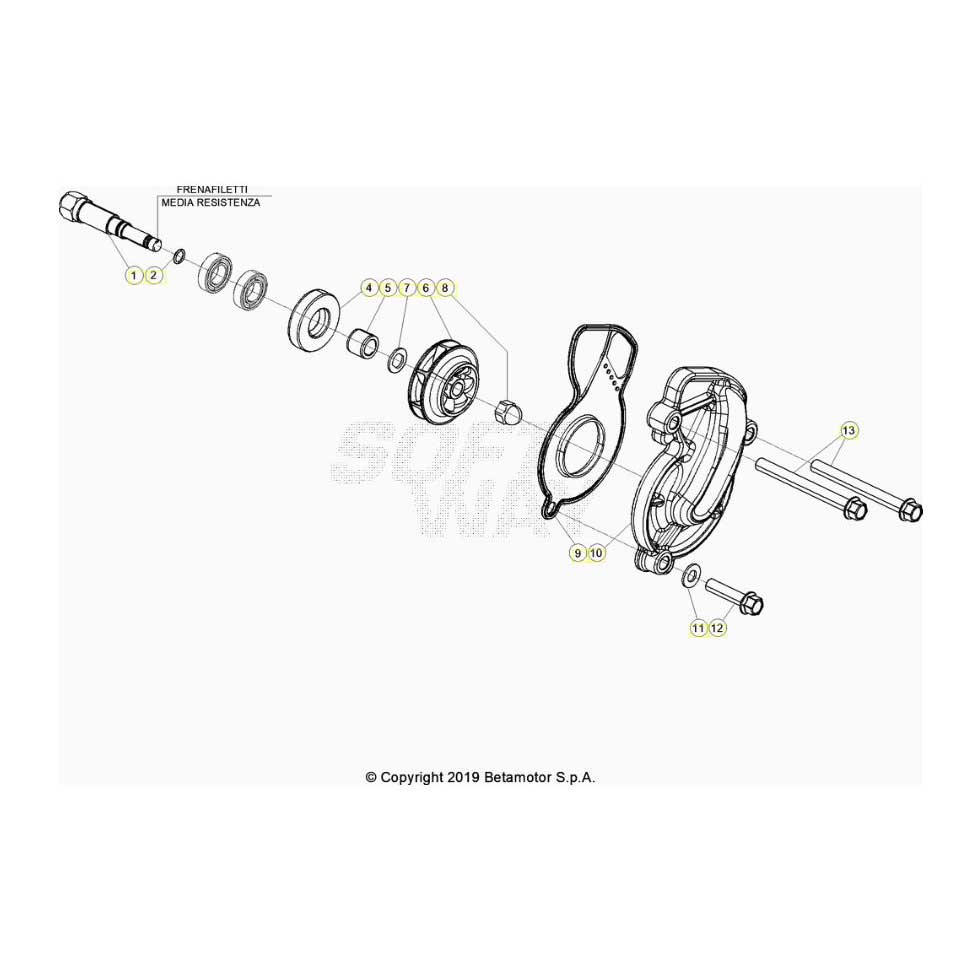 Beta RR390 Racing 24 Kühlsystem Ersatzteile