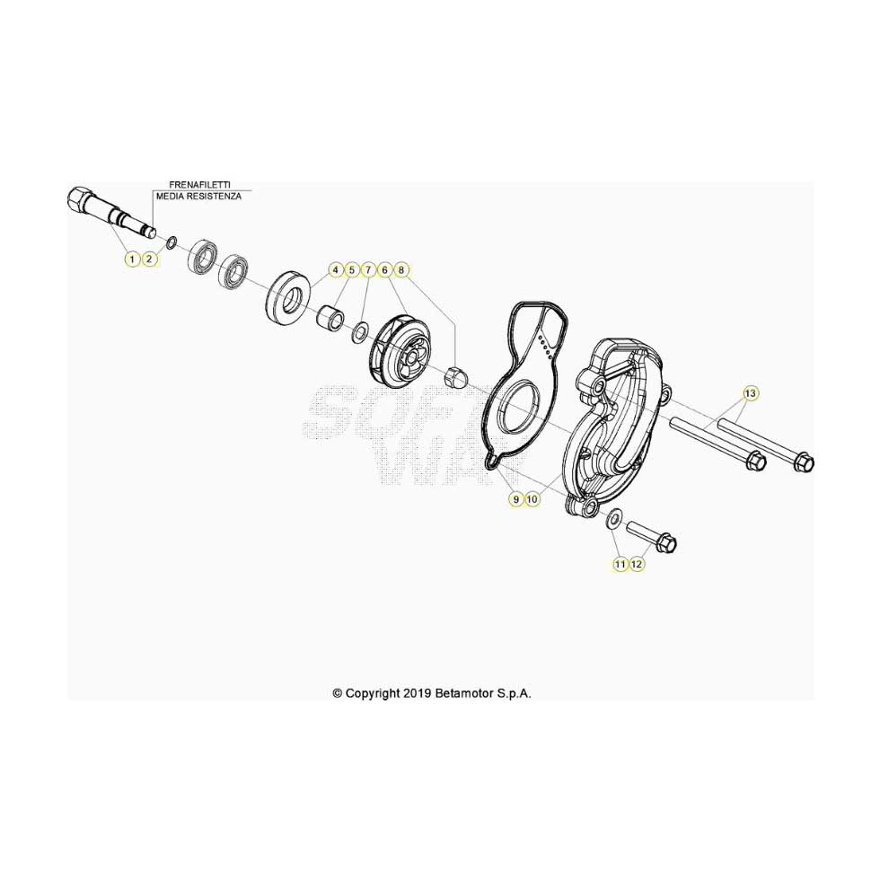 Beta RR480RC 20 4T Kühlsystem Ersatzteile Beta RR480RC 20 4T Kühlsystem Ersatzteile
