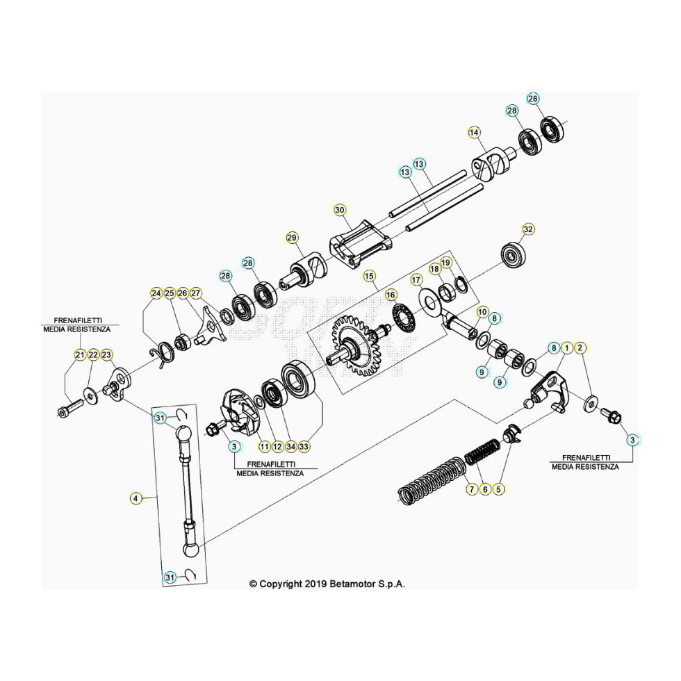 Beta Xtrainer300 21 Kühlsystem Ersatzteile Beta Xtrainer300 21 Kühlsystem Ersatzteile