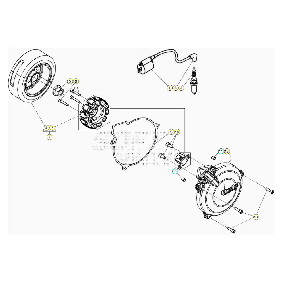 Beta EVO250 20 Zündanlage Ersatzteile Beta EVO250 20 Zündanlage Ersatzteile