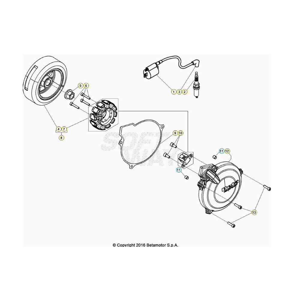 Beta  EVO250 Factory 20 Zündanlage Ersatzteile
