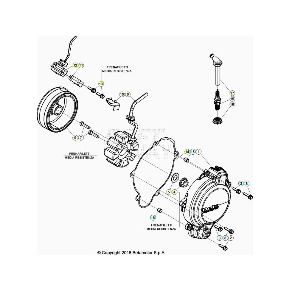 Beta RR125 26 Zündanlage Ersatzteile Beta RR125 26 Zündanlage Ersatzteile