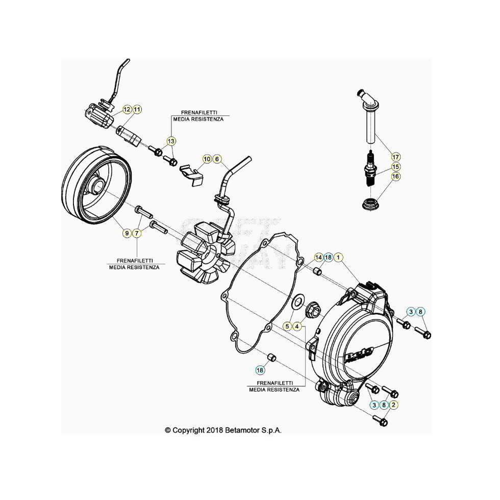 Beta RR125RC 20 Zündanlage Ersatzteile