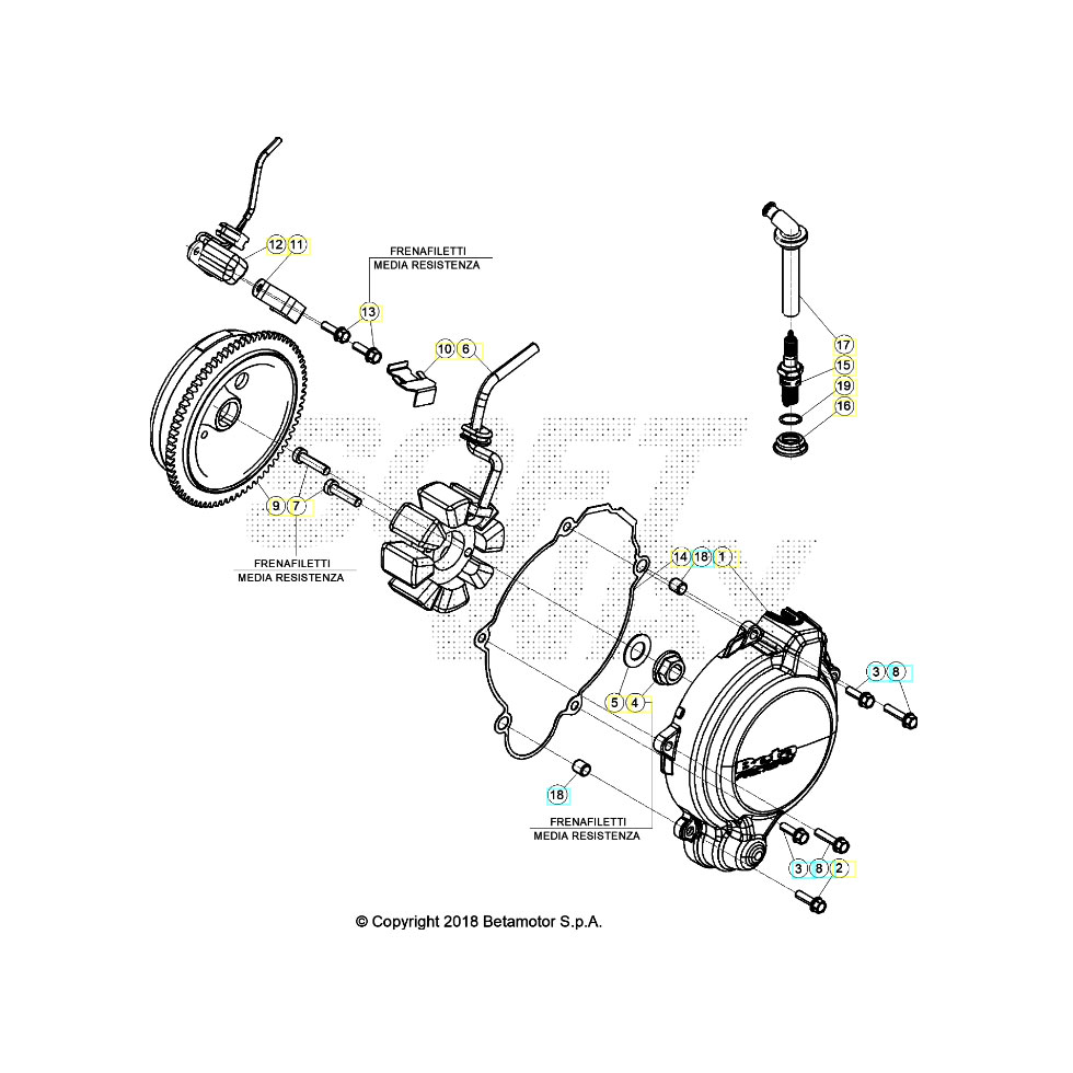 Beta RR200RC 25 Zündanlage Ersatzteile Beta RR200RC 25 Zündanlage Ersatzteile