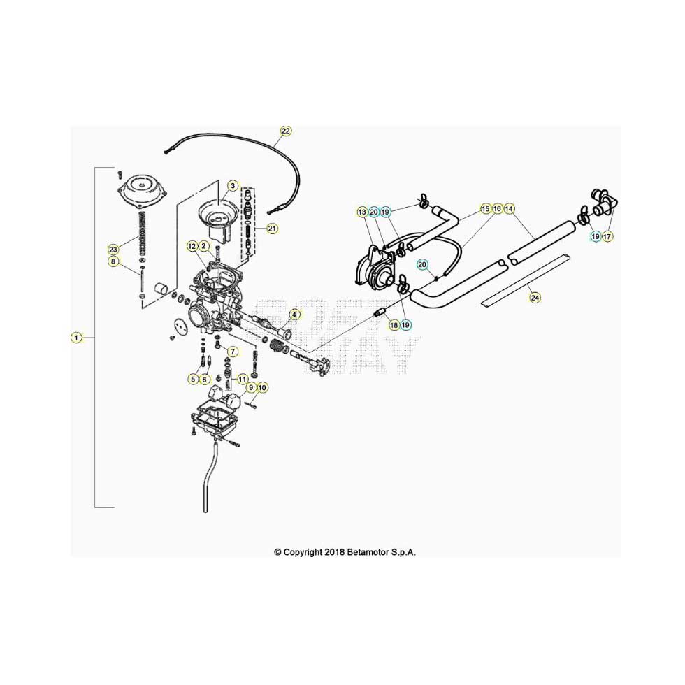 Beta Alp 200 20 Vergaser Ersatzteile