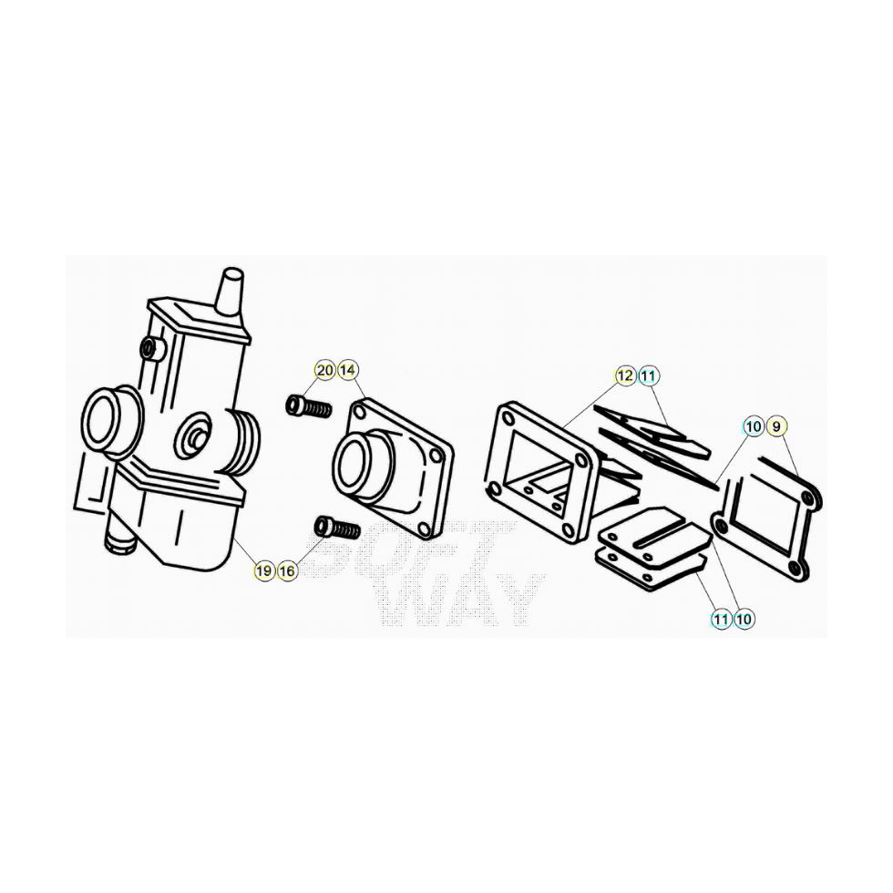 Beta EVO125 22 Vergaser 1 Ersatzteile Beta EVO125 22 Vergaser 1 Ersatzteile